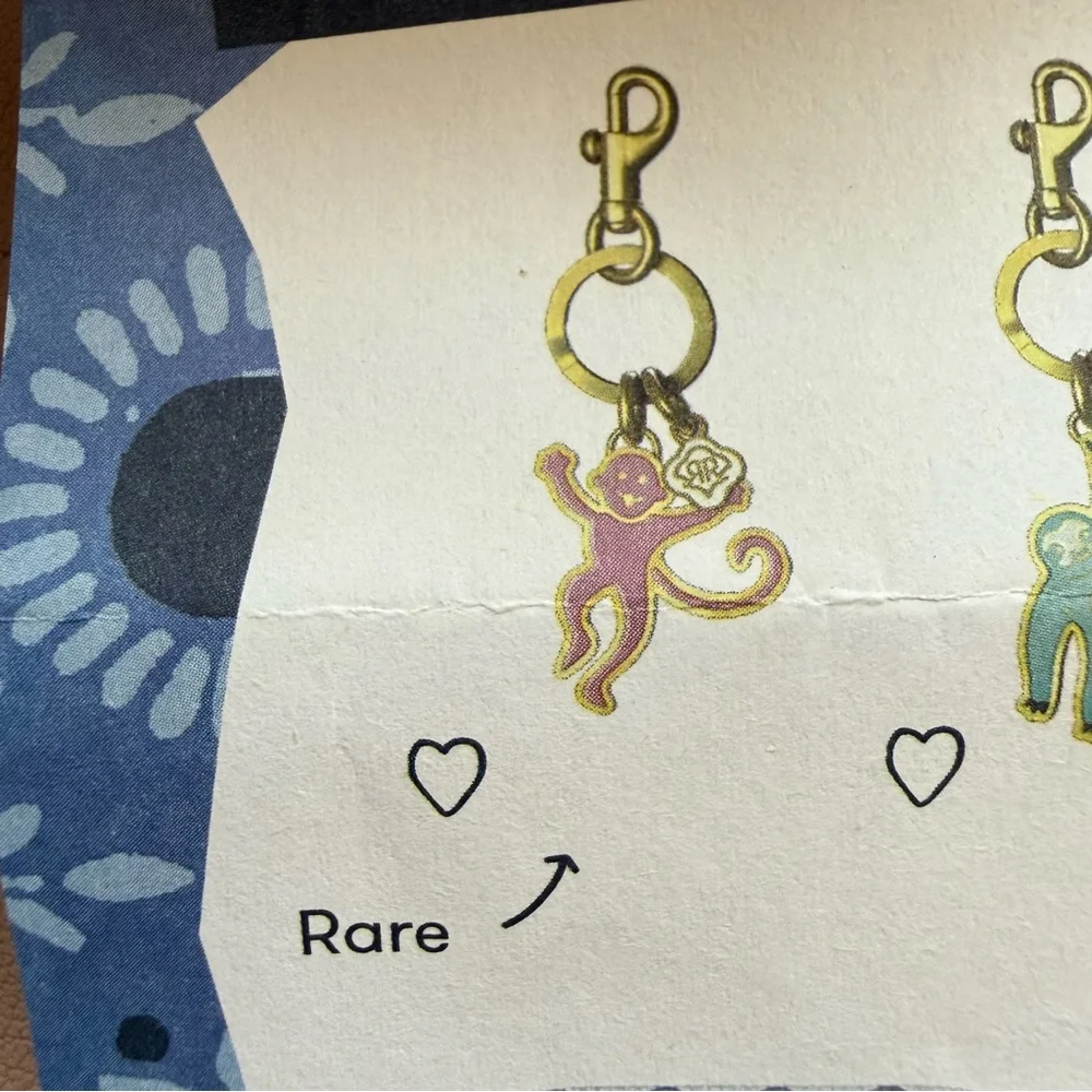 Roller Rabbit x Target Rare Pink Monkey Keychain from Mystery Box - Picture 3 of 6